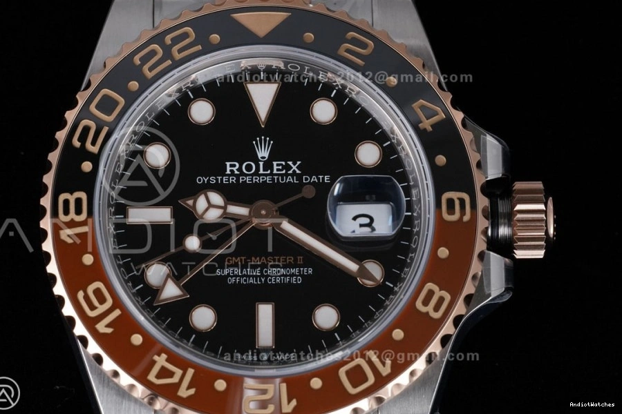 Bracelet on ARF FastDry 1:1 GMT RG SS Edition V SH3285 II Master 904L Best New SS CHNR 855 126711 0803